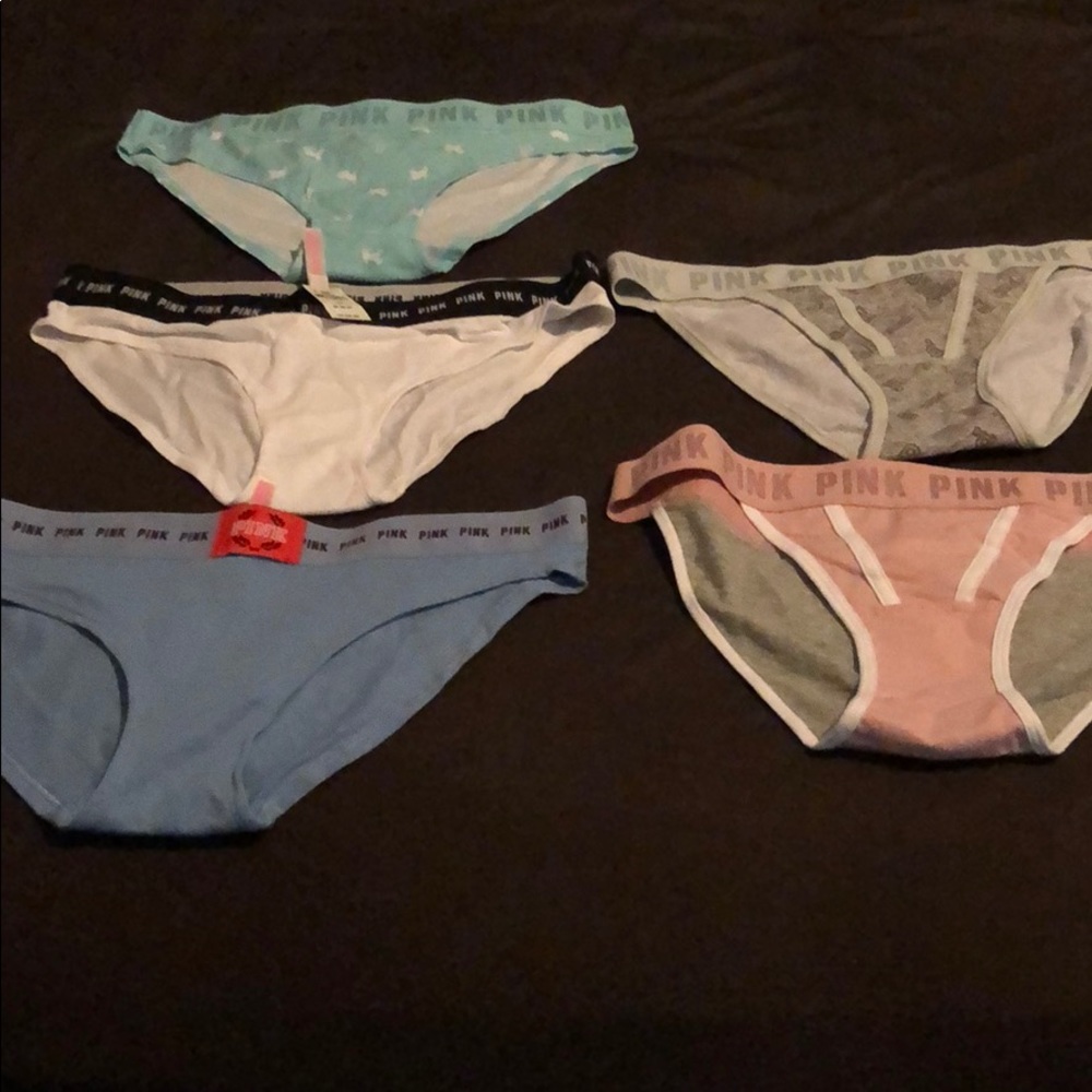 Set of 5 Brand New Pink Bikini Cut Underwear